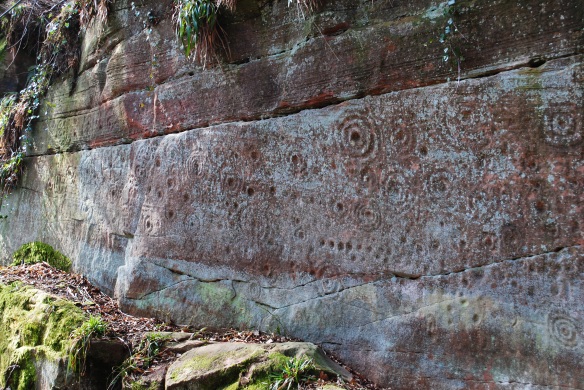 Cup and Ring Marks - Ballochmyle - northern panel